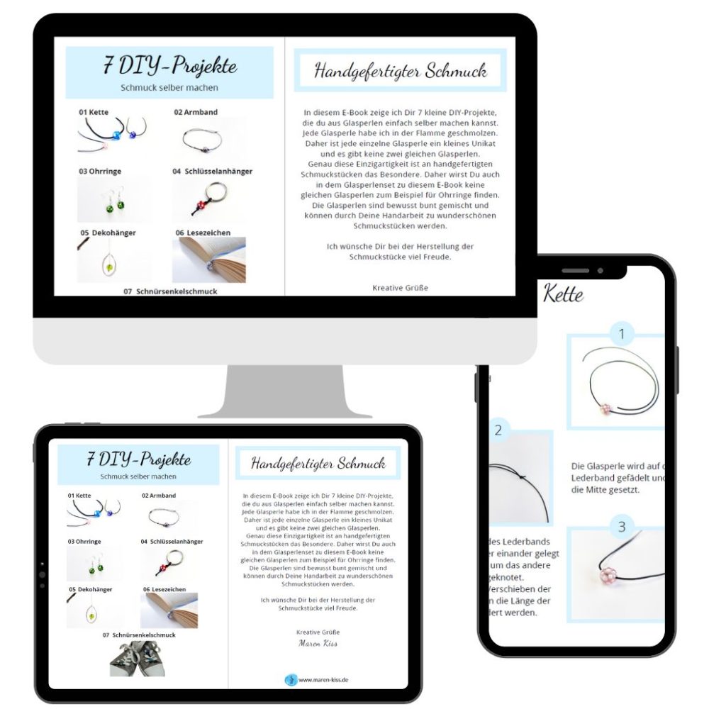 7 DIY-Projekte Schmuck aus einer Glasperle selber machen