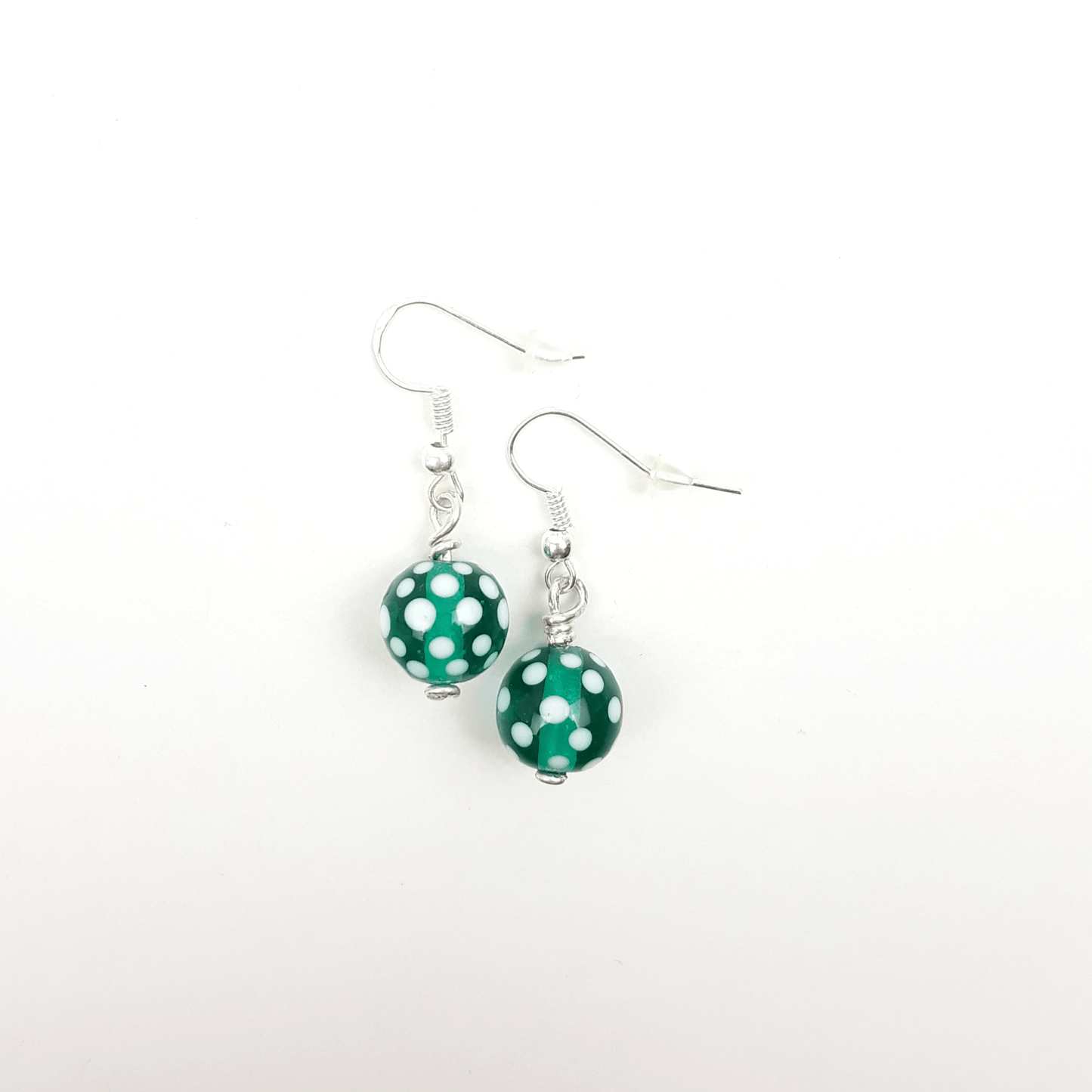 Punkte Ohrringe türkis